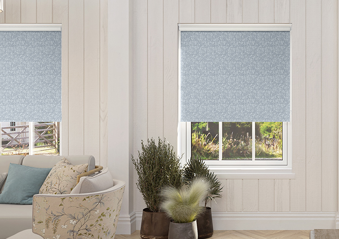 Ophelia, Stone Blue - Twist&Fit Roller Blind - Image 3